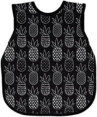 BapronBaby Pineapple Monochrome Bapron - Soft Waterproof Stain Resistant Bib - Machine Washable -... | Amazon (US)