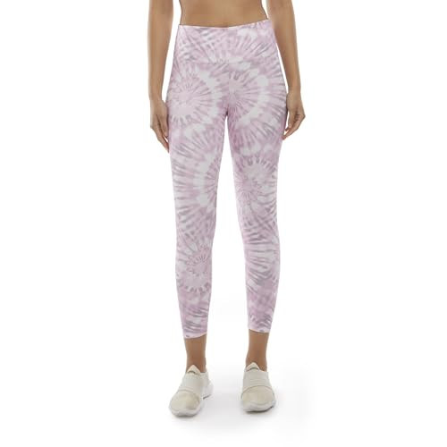 Danskin Women's Tie Dye Swirl Performance 7/8 Leggings, Lilac Tie Dye, Large | Amazon (US)