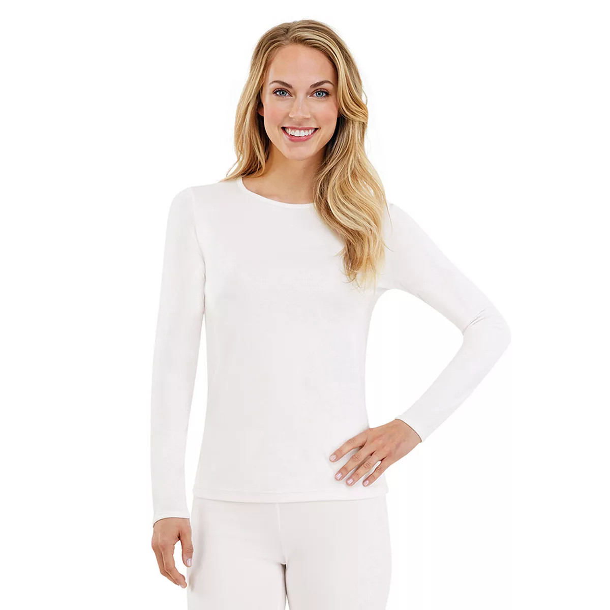 Women's Cuddl Duds® Climatesmart Long Sleeve Crew Top | Kohl's