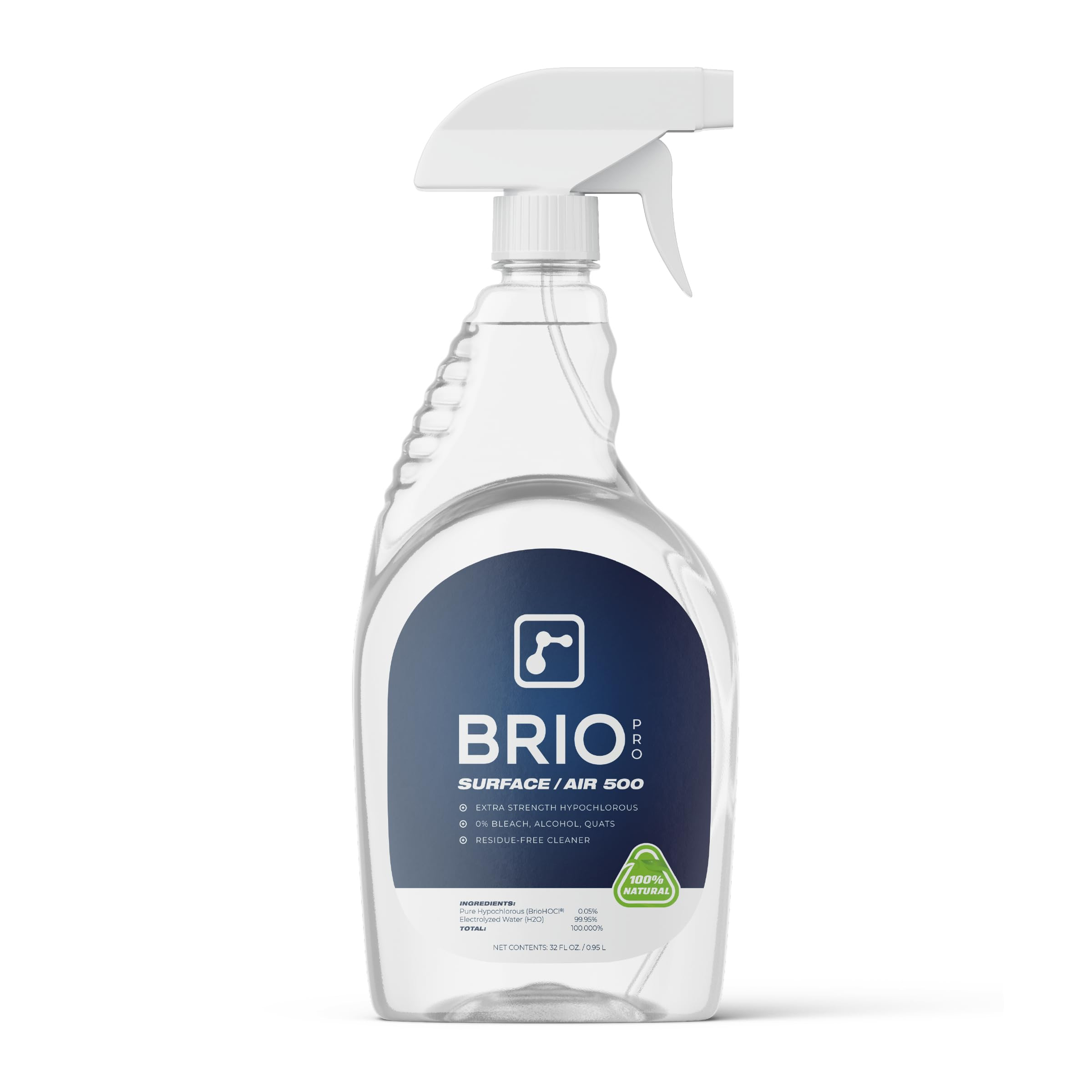 BRIOTECH Surface/Air 500, Pure Hypochlorous 500 PPM for ULV Foggers Sprayers & Humidifiers, Profe... | Amazon (US)