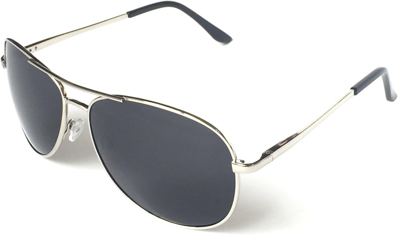J+S Premium Military Style Classic Aviator Sunglasses, Polarized, 100% UV protection | Amazon (US)