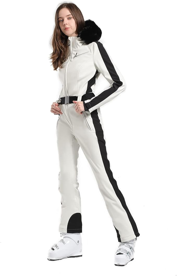 IMPHUT Women's One Piece Ski Suits Waterproof Jumpsuits Windproof Snowsuit Insulated Ski Jumpsuit... | Amazon (US)
