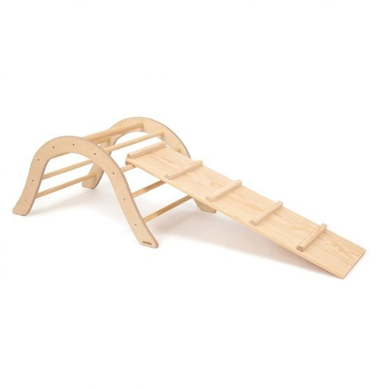 Wiwiurka Climbing Arch with Reversible Ramp – Natural | The Tot