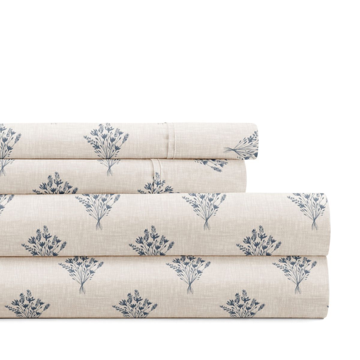 Pattern Bed Sheet Set, Soft Double Brushed Microfiber, 4 Piece, Delicate Details - Becky Cameron | Target
