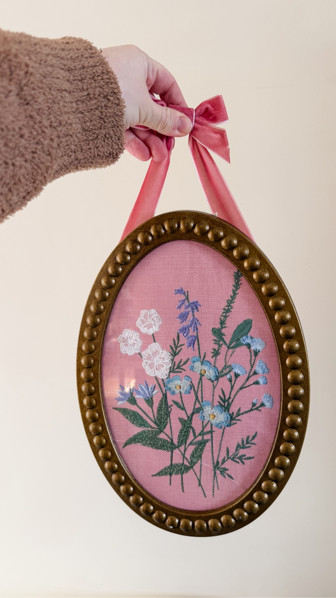 How adorable is this framed cross stitch? Perfect accessory for a gallery wall to add in a different shape and would be adorable in a baby nursery. #Target 

#LTKHome