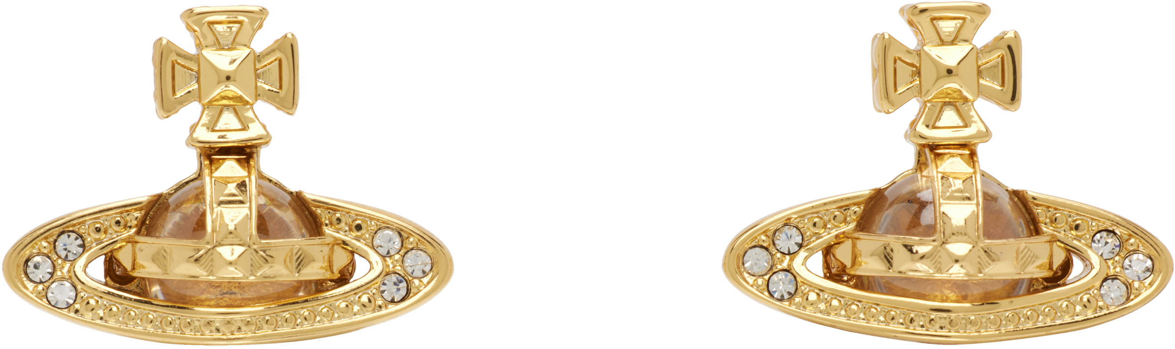 Vivienne Westwood Pina Bas Relief Earrings | SSENSE