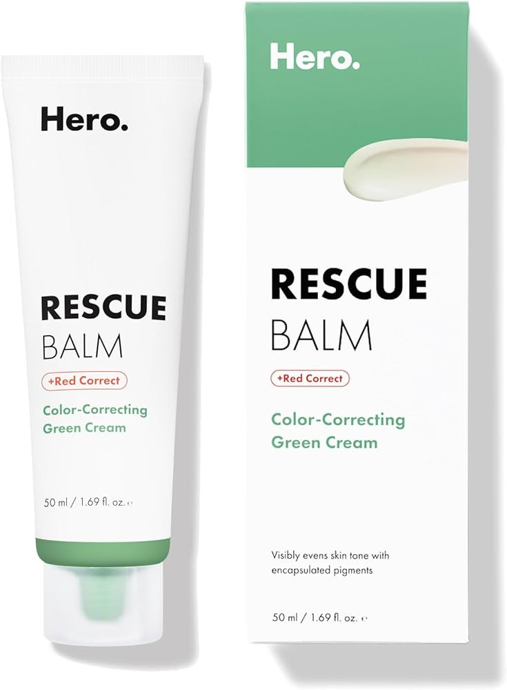 Hero Cosmetics Rescue Balm + Red Correct: Post-Blemish Recovery Cream, Nourishing & Calming, Derm... | Amazon (US)