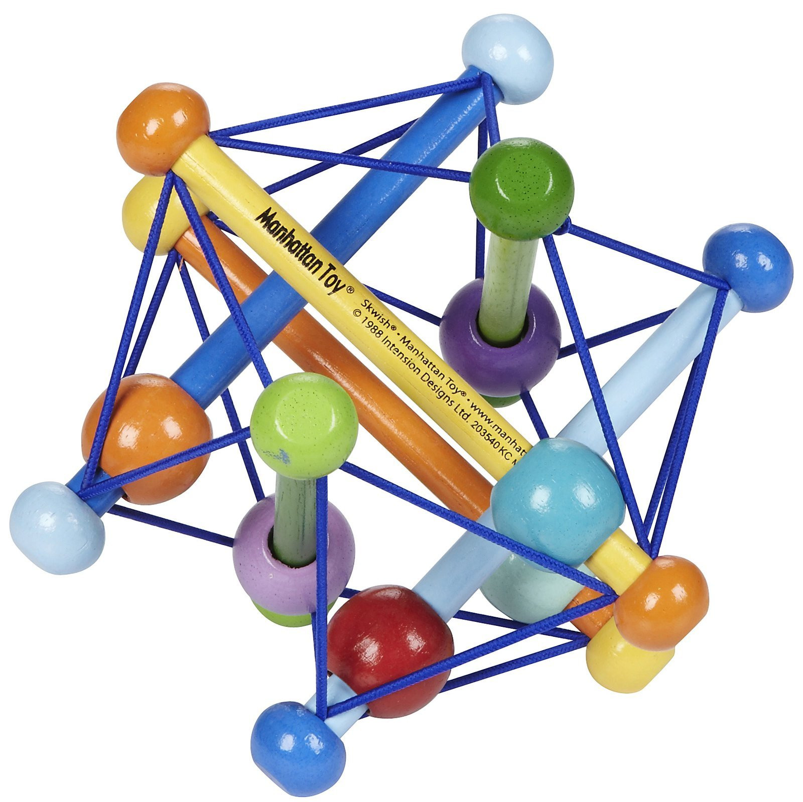 Manhattan Toy Skwish Color Burst Rattle and Teether Grasping Activity Toy | Amazon (US)