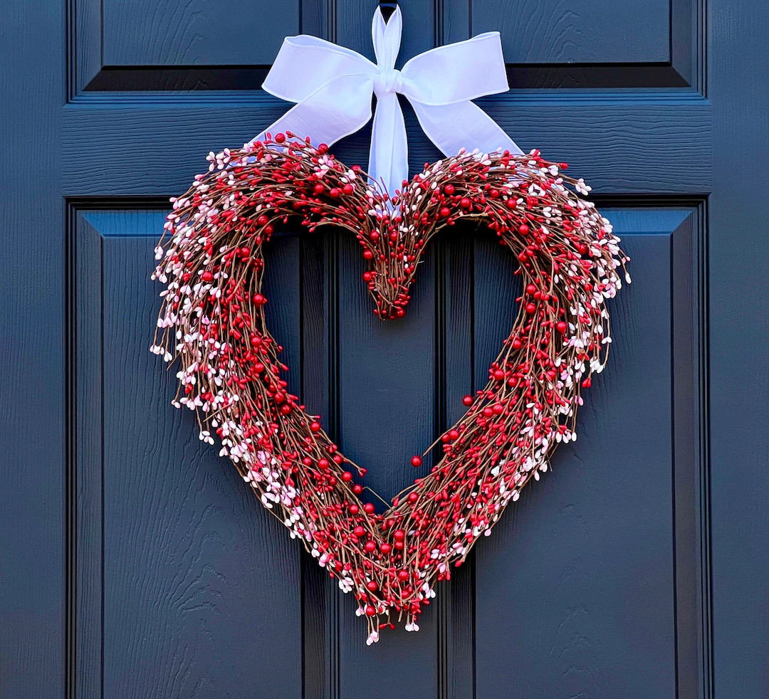 Heart Wreath  Valentine Wreath  Heart Wreath  Valentine - Etsy | Etsy (US)