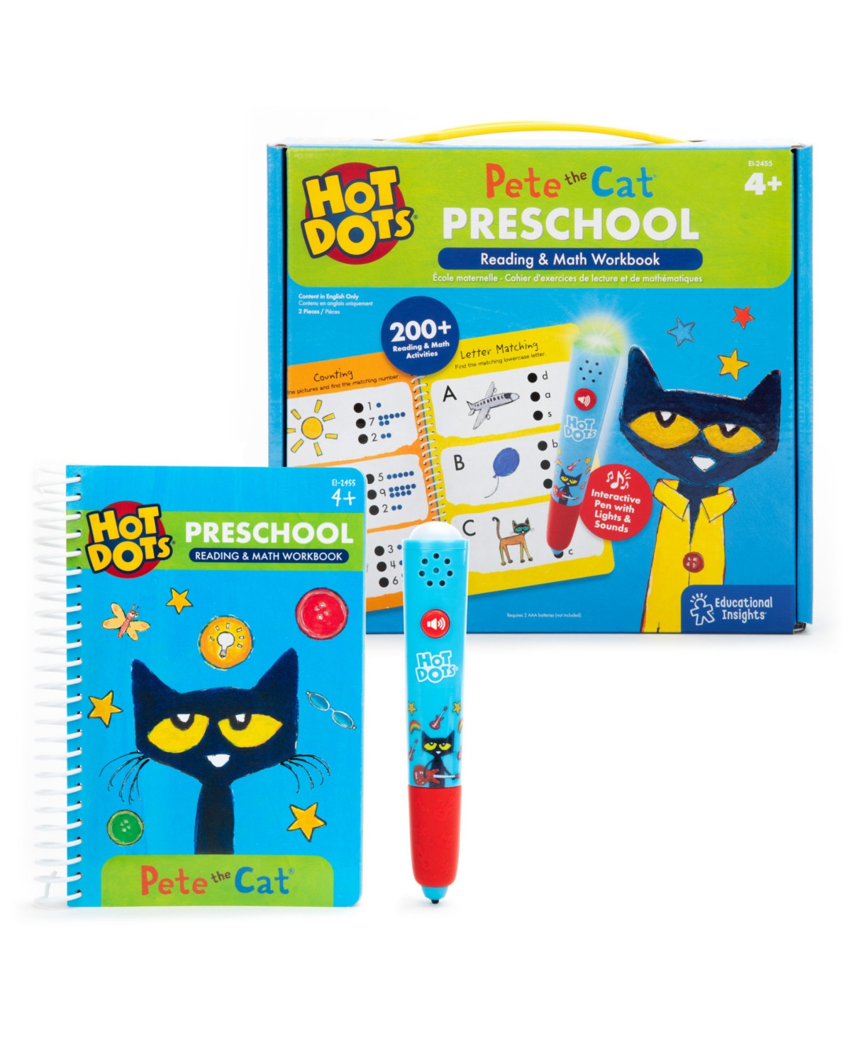 Educational Insights Hot Dots Pete the Cat Preschool Reading Math - Multi | Macy's