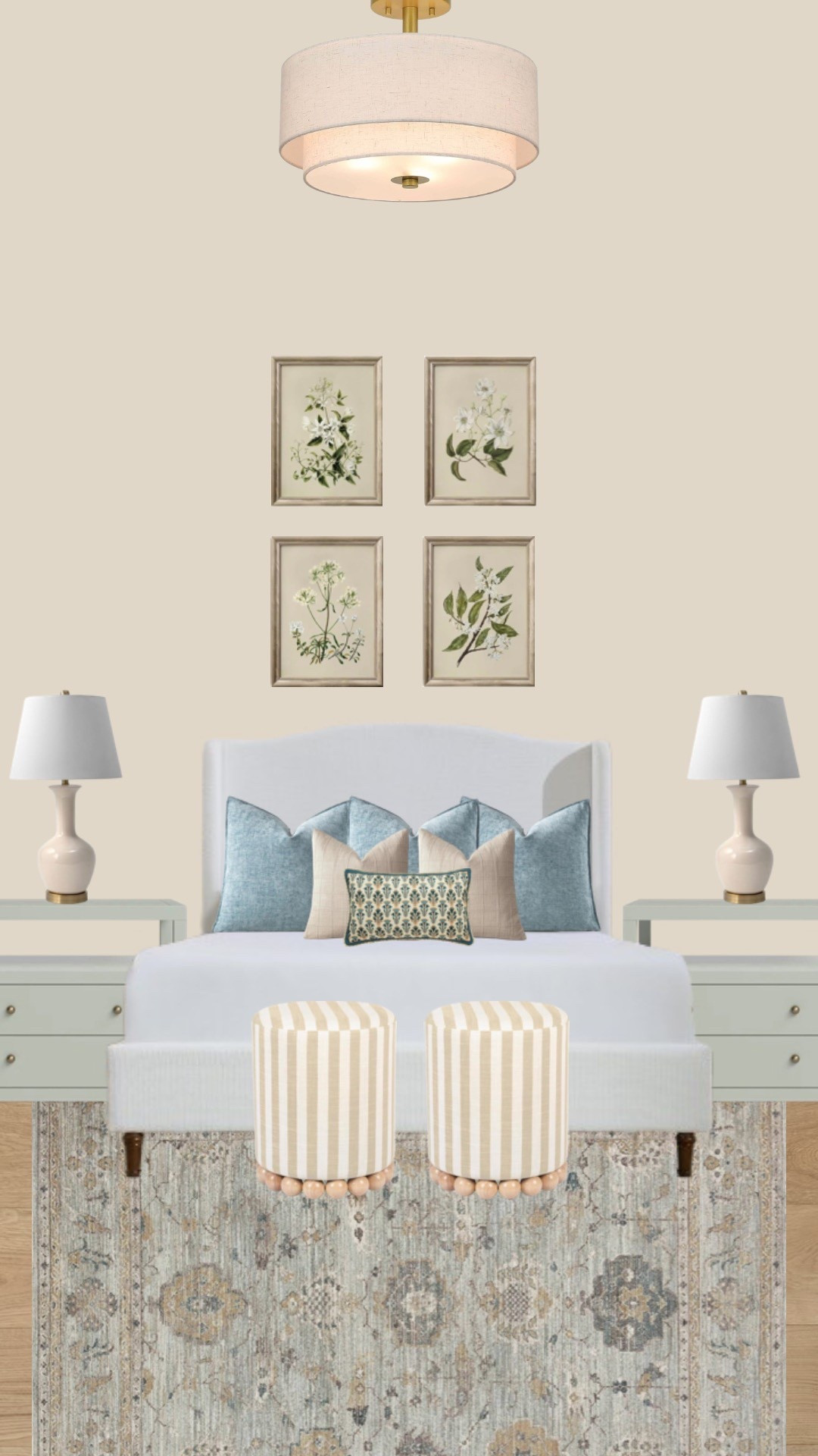 Serene and soft with a touch of charm 🌿✨
This cozy bedroom blends classic details, calming hues, and layered textures for the perfect retreat.

#LTKHome #LTKFindsUnder100 #LTKSeasonal