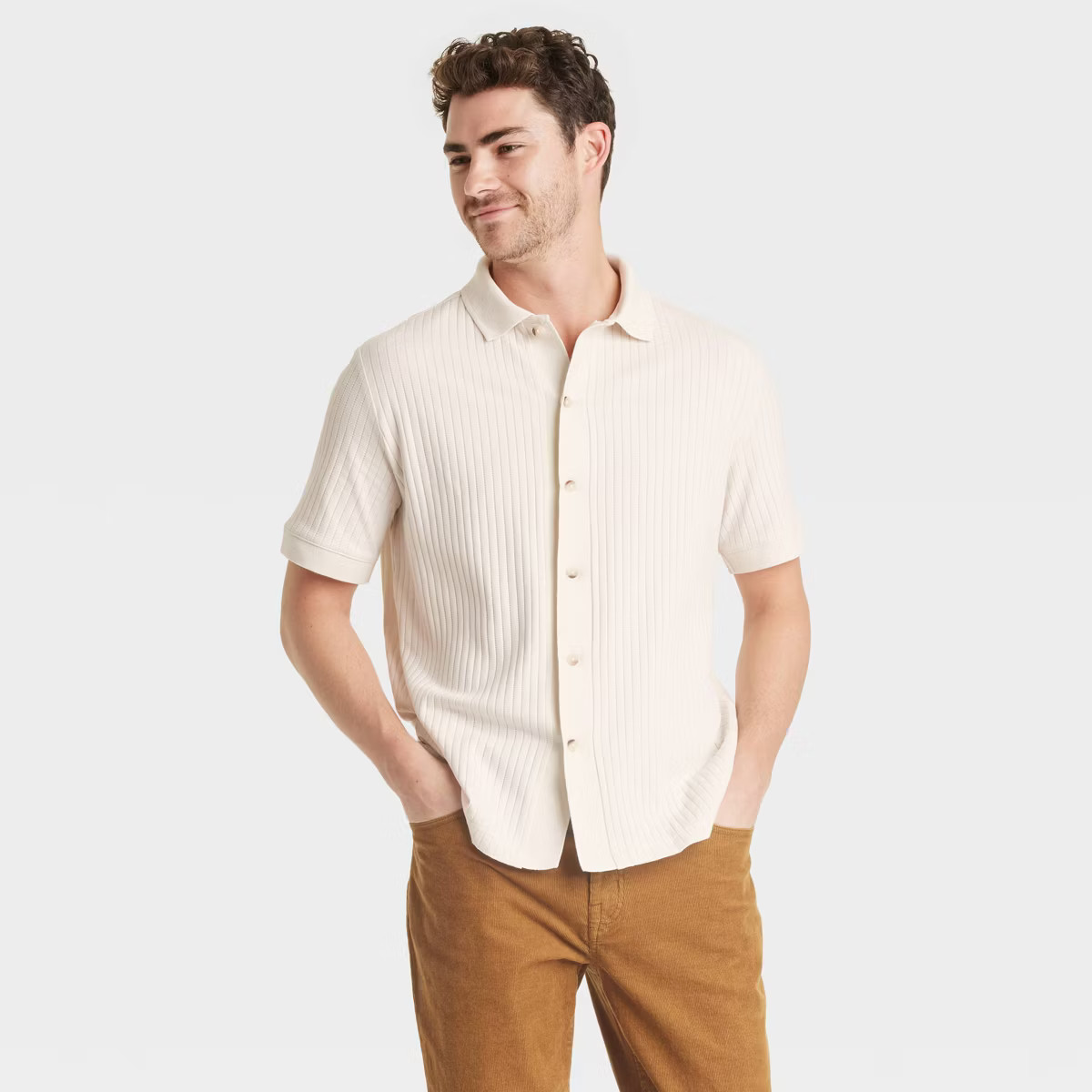Men's Full Button Polo Shirt - Goodfellow & Co™ | Target
