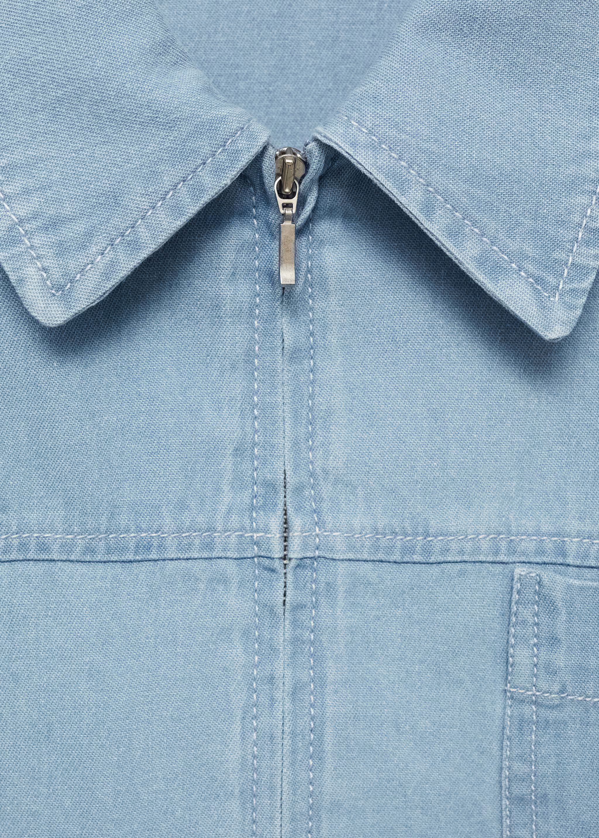 Pocket denim overshirt - Woman | MANGO USA | MANGO (US)