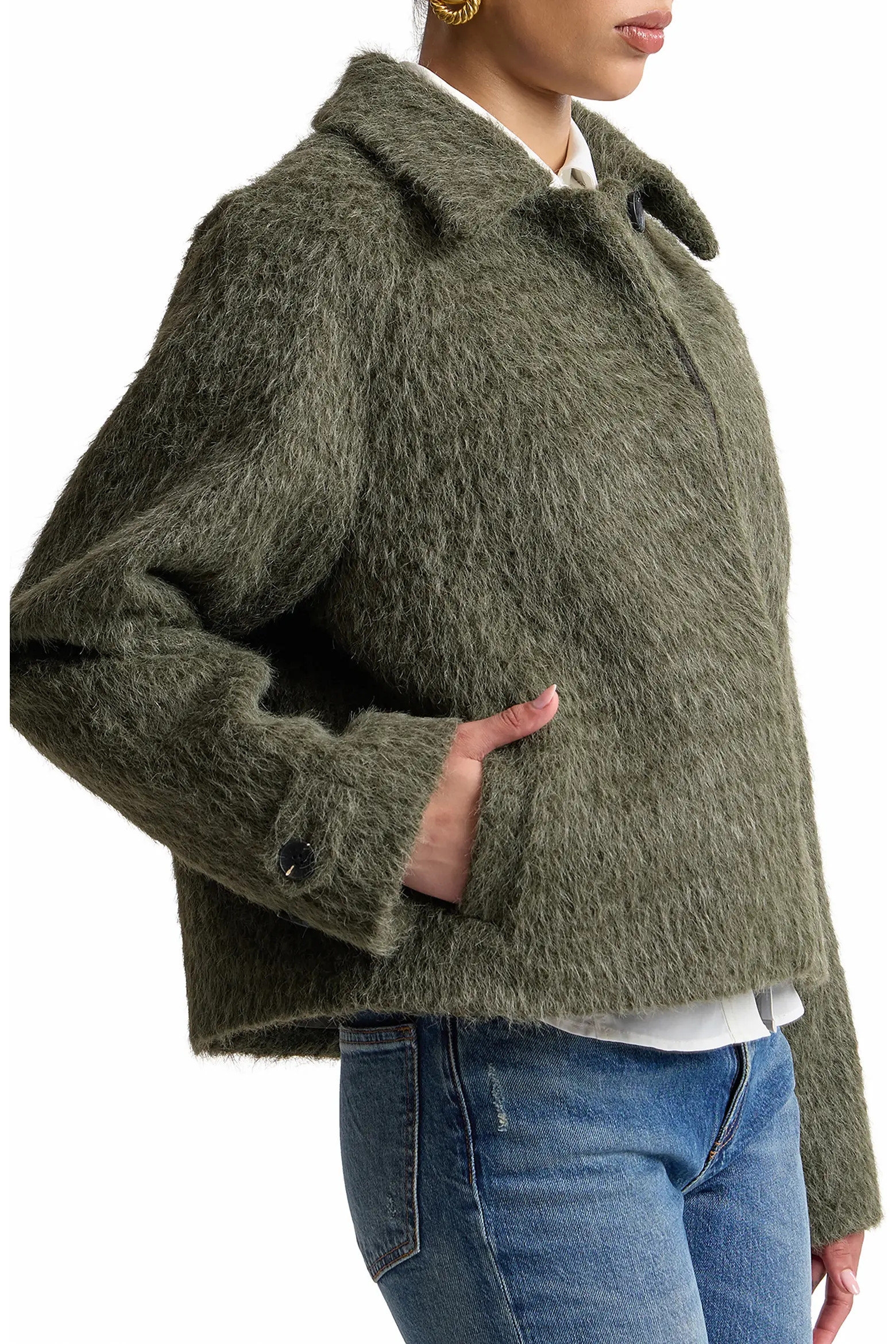 Crop Woolly Jacket (Women) | Nordstrom | Nordstrom