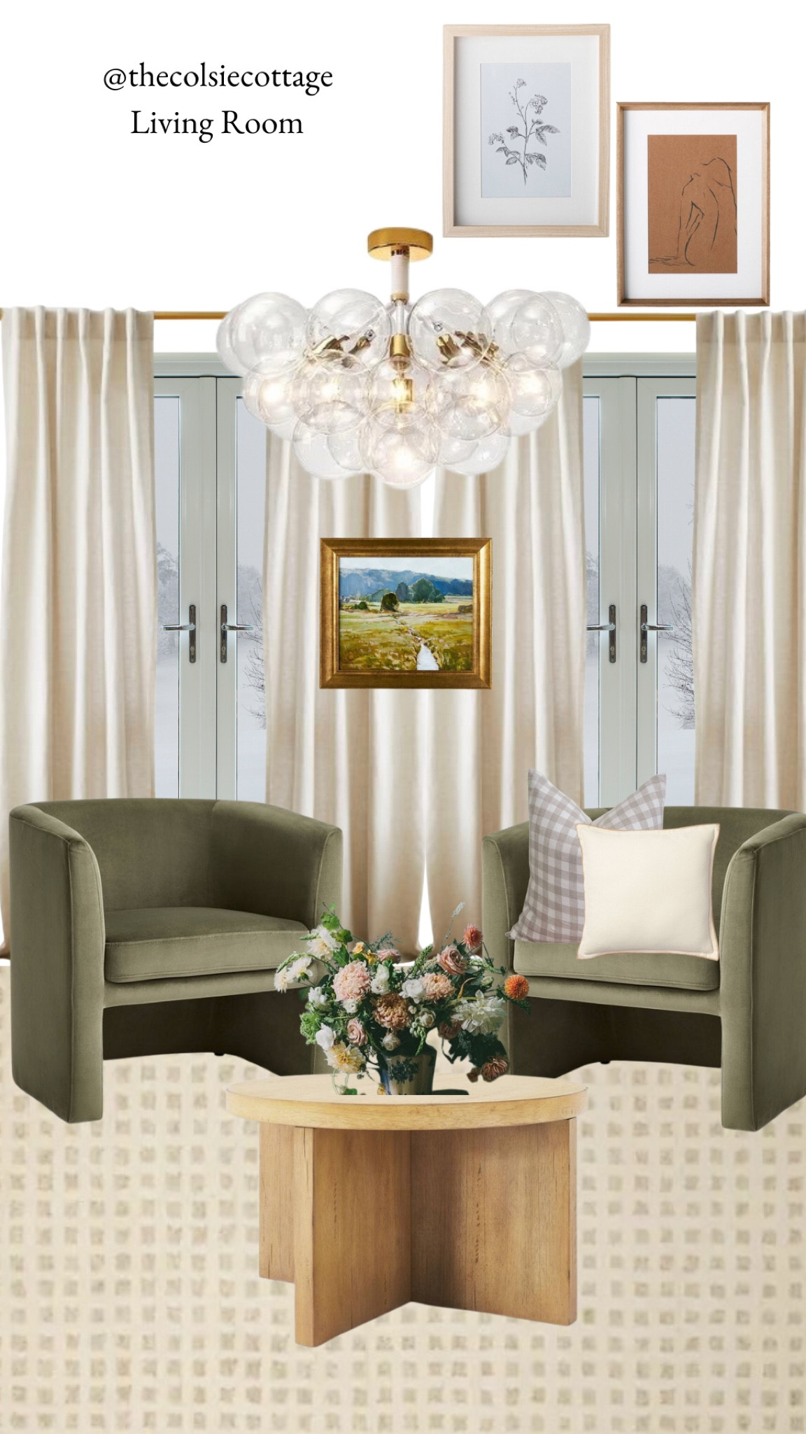 Right after Christmas is always the time I start thinking about redecorating! These velvet olive green barrel chairs from Target make me want to re-do my entire living room! Wouldn’t this be just dreamy with snow!? 

#LTKhome #LTKFind #LTKHoliday