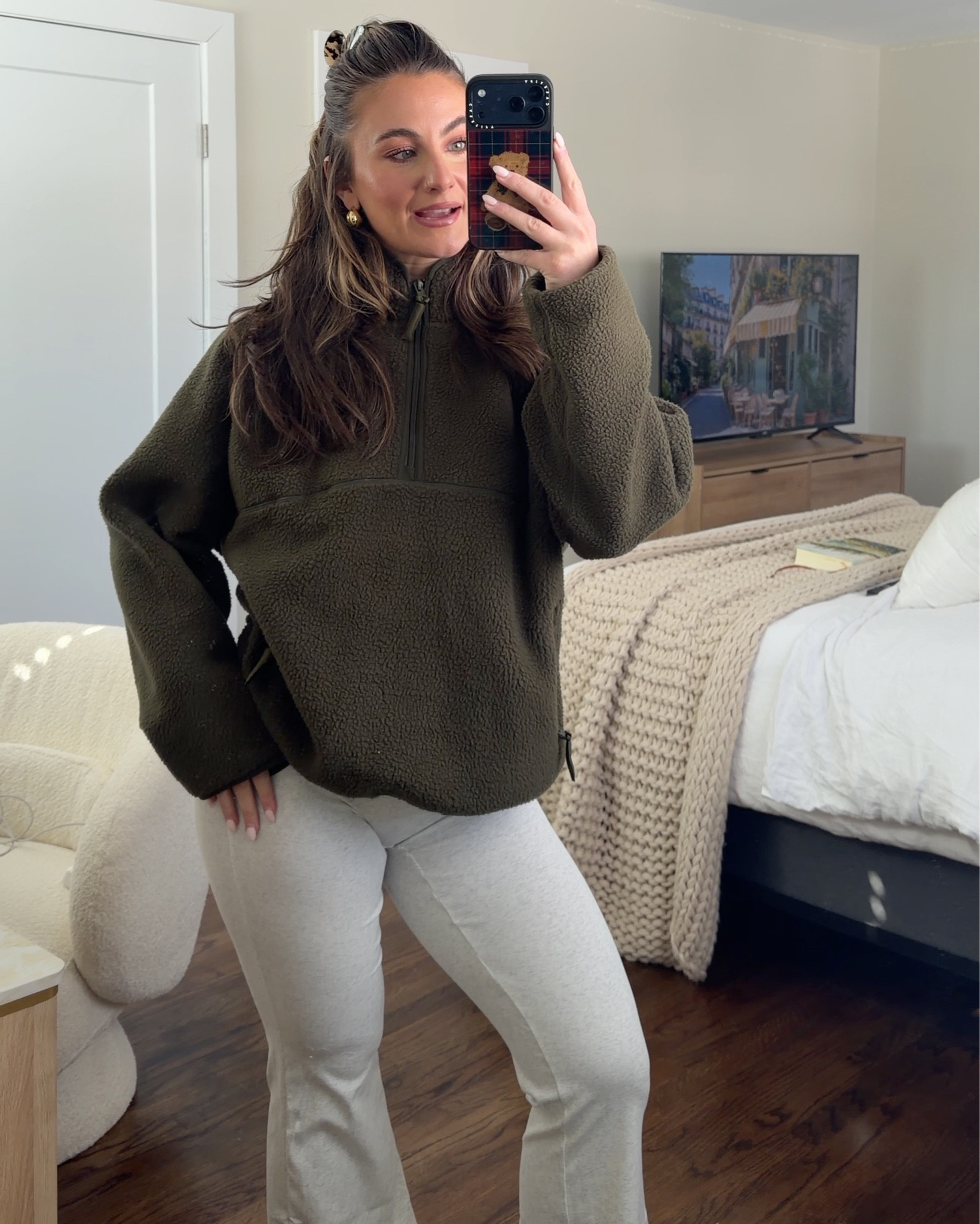Size large quarter zip, size small pants 

#LTKgrwm #LTKSaleAlert #LTKootd