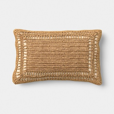 Lumbar Palm Weave Pillow - Threshold™ | Target