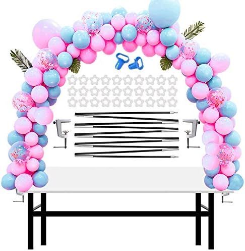 Chamvis Table Balloon Arch Kit - 13Ft Adjustable Balloon Arch Stand: High Strength Glass Fiber Po... | Amazon (US)