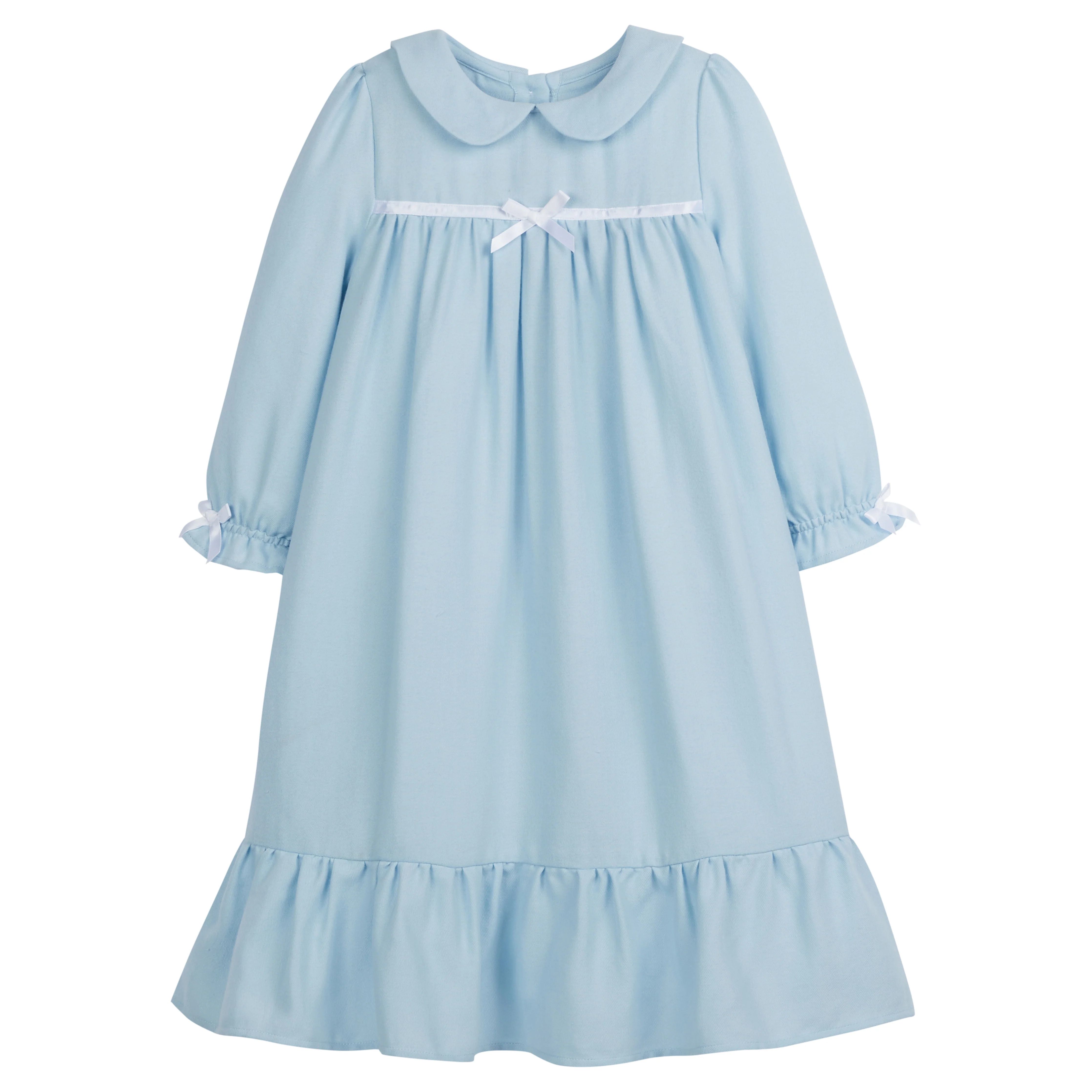 Girl's Classic Blue Nightgown - Childrens Jammies | Little English