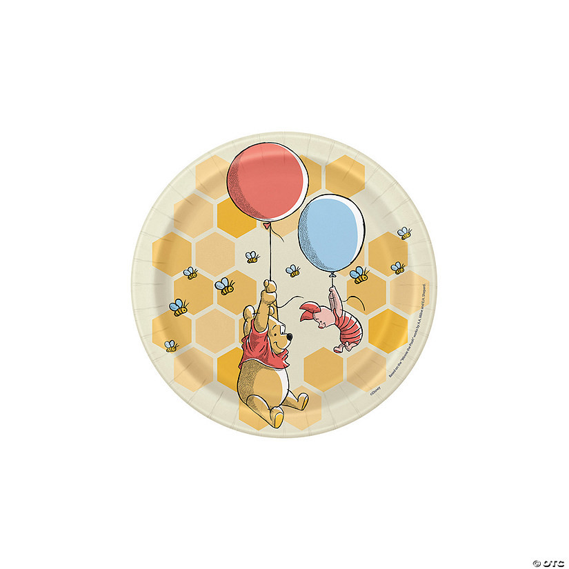 Disney's Winnie the Pooh Party Paper Dessert Plates - 8 Ct. | Oriental Trading Company