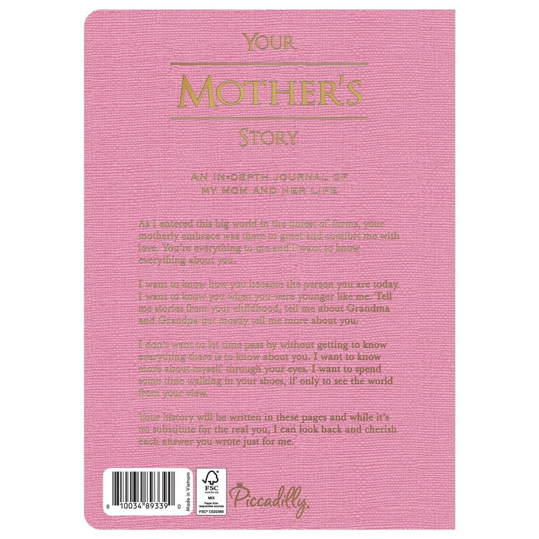 Piccadilly Your Mother's Story Journal Hardcover, Ages 12 and up | Walmart (US)