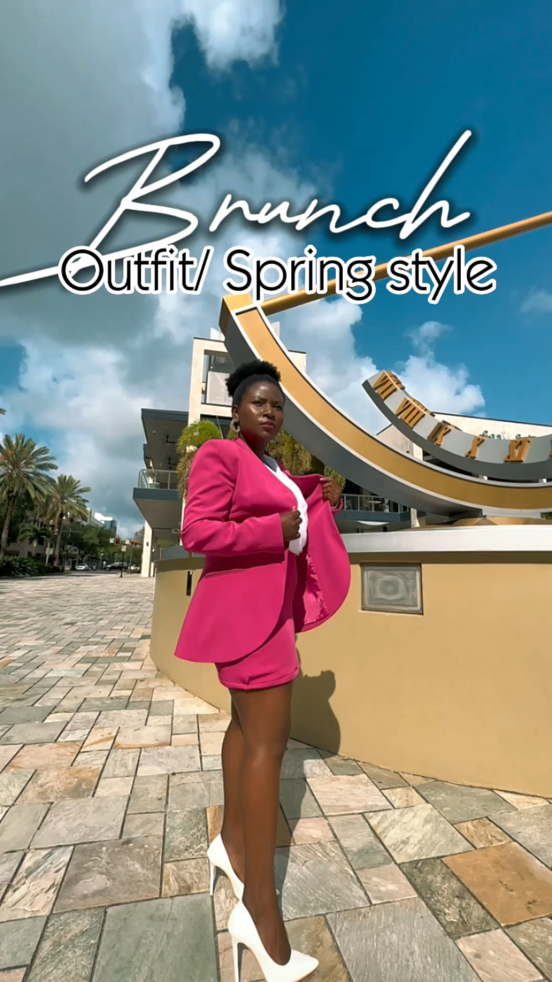 Outfit in motion 

Two piece suit outfit inspo. 
Work outfit idea. A gorgeous pink suit can be dressed down with sneakers for casual brunch date, Suit jacket can be worn with jeans. 

Pink suit , work outfit ideas, women’s suits , Spring outfits , Two piece suits, women suits, petite fashion , suits, pink suits 

#LTKfit #LTKstyletip #LTKU