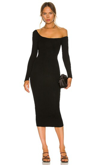 Off Shoulder Dress in Black | Revolve Clothing (Global)
