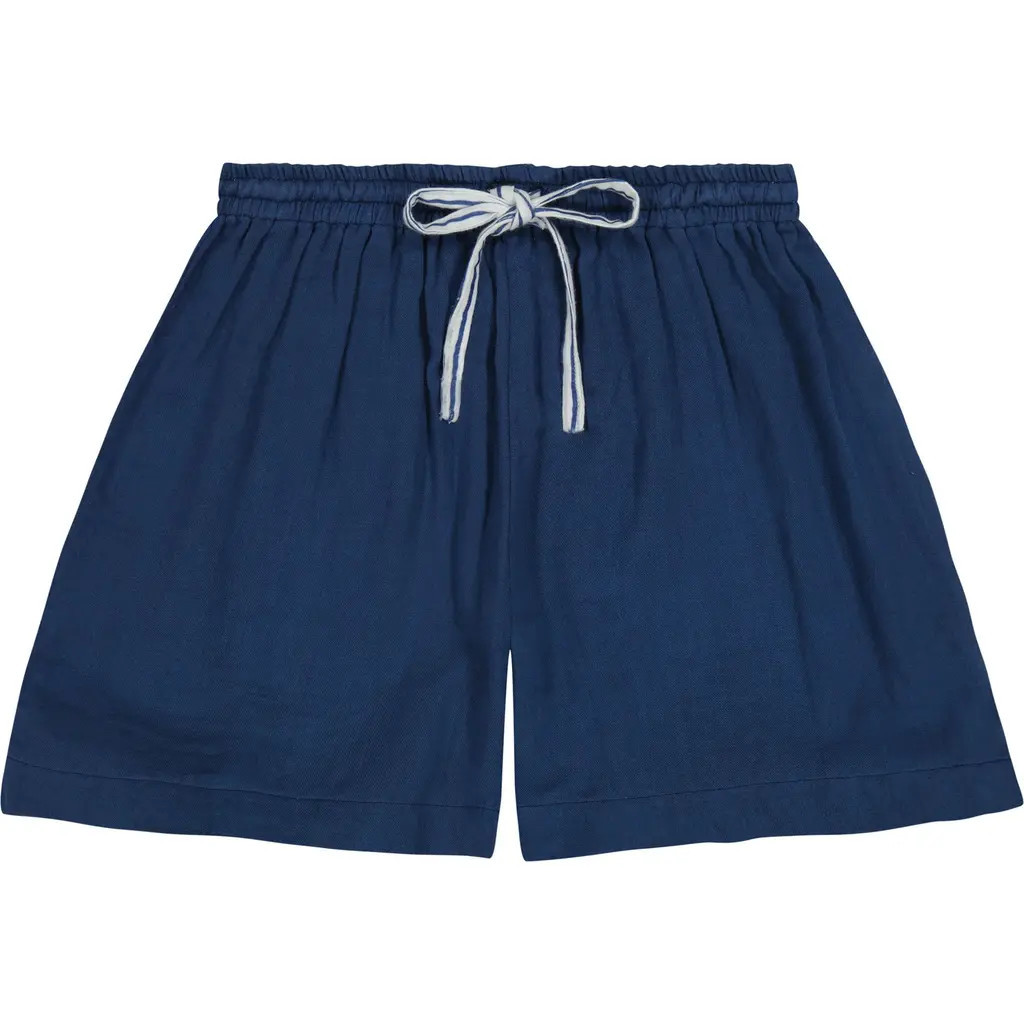 Mer St. Barth La Plage Boy's Drawstring Short Lapis Blue at Nordstrom, Size 10 | Nordstrom