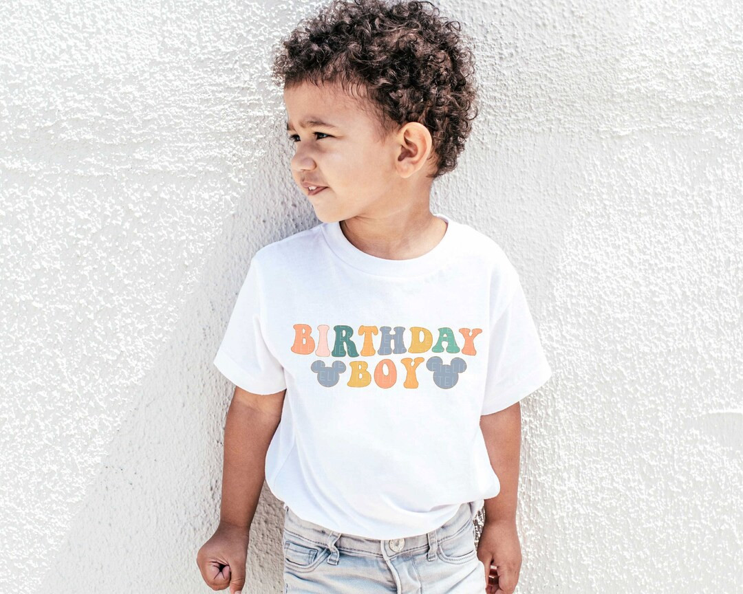 Birthday Boy Shirt Cute Mouse Ears Colorful Tee the Most - Etsy | Etsy (US)