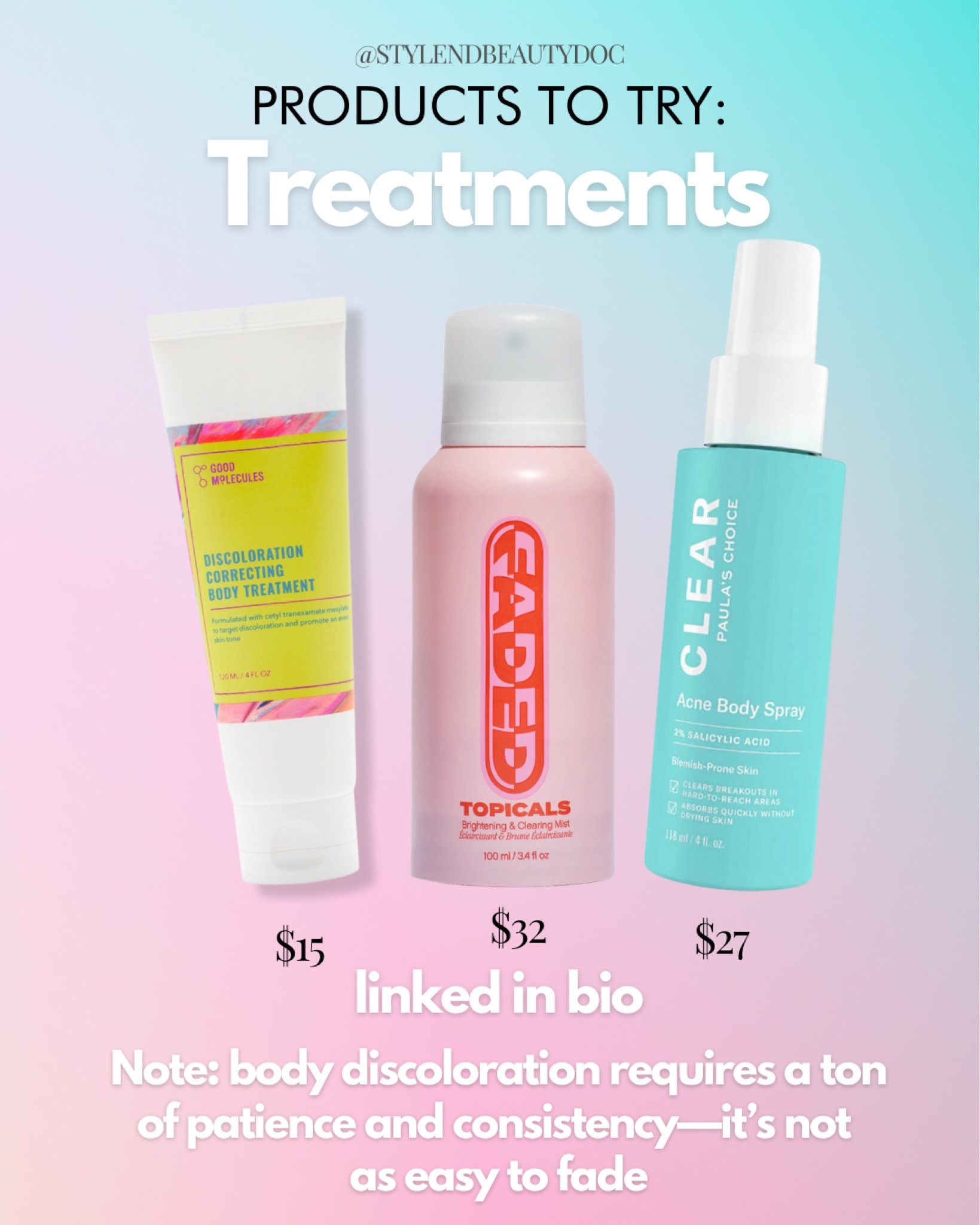 Body discoloration treatments to try  

#LTKbeauty