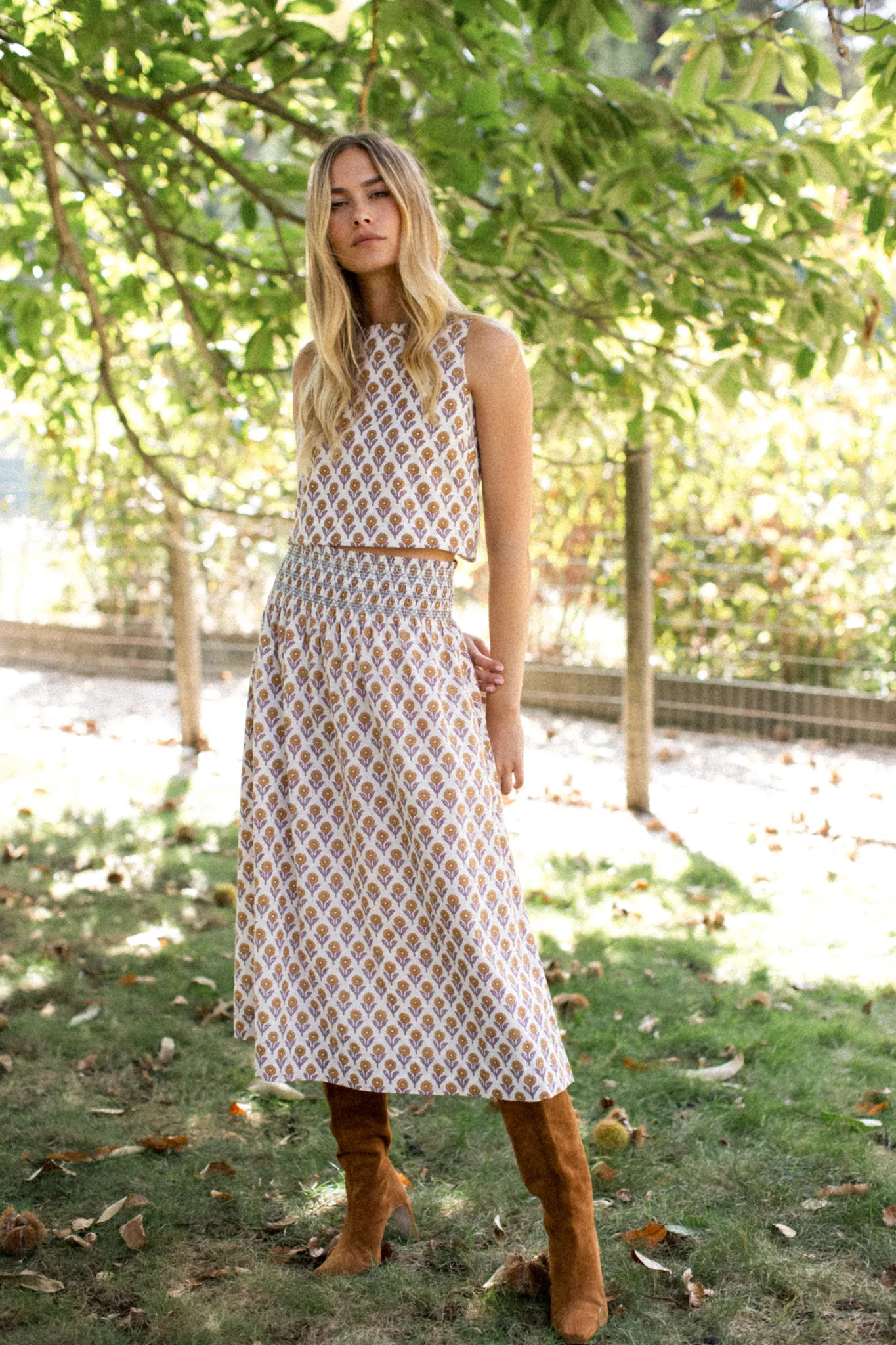 Sandra Skirt - Tinsel Sunflower | Marea