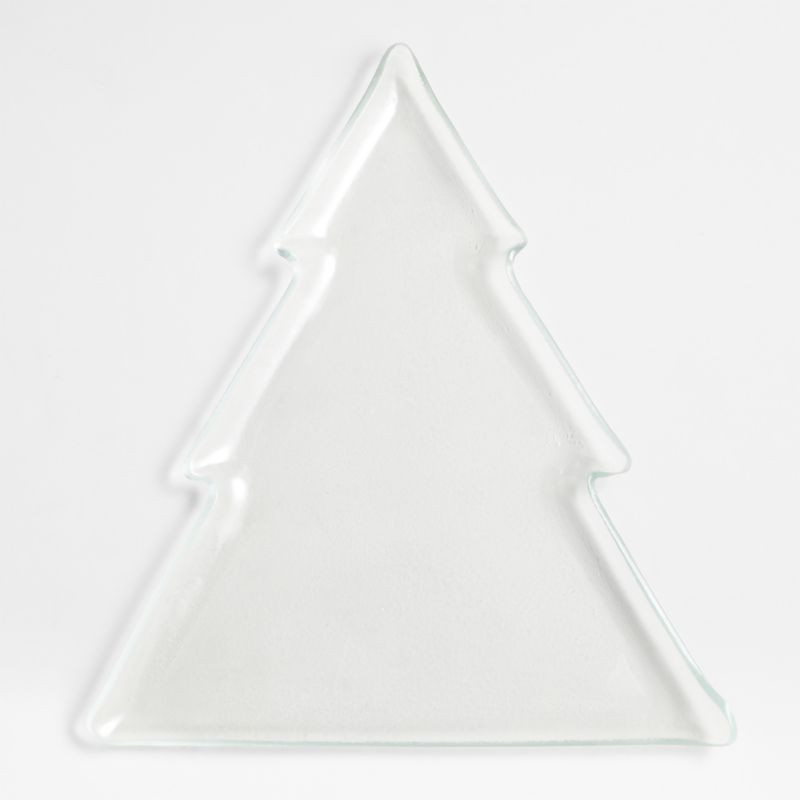 Hammered Glass Tree Platter + Reviews | Crate & Barrel | Crate & Barrel