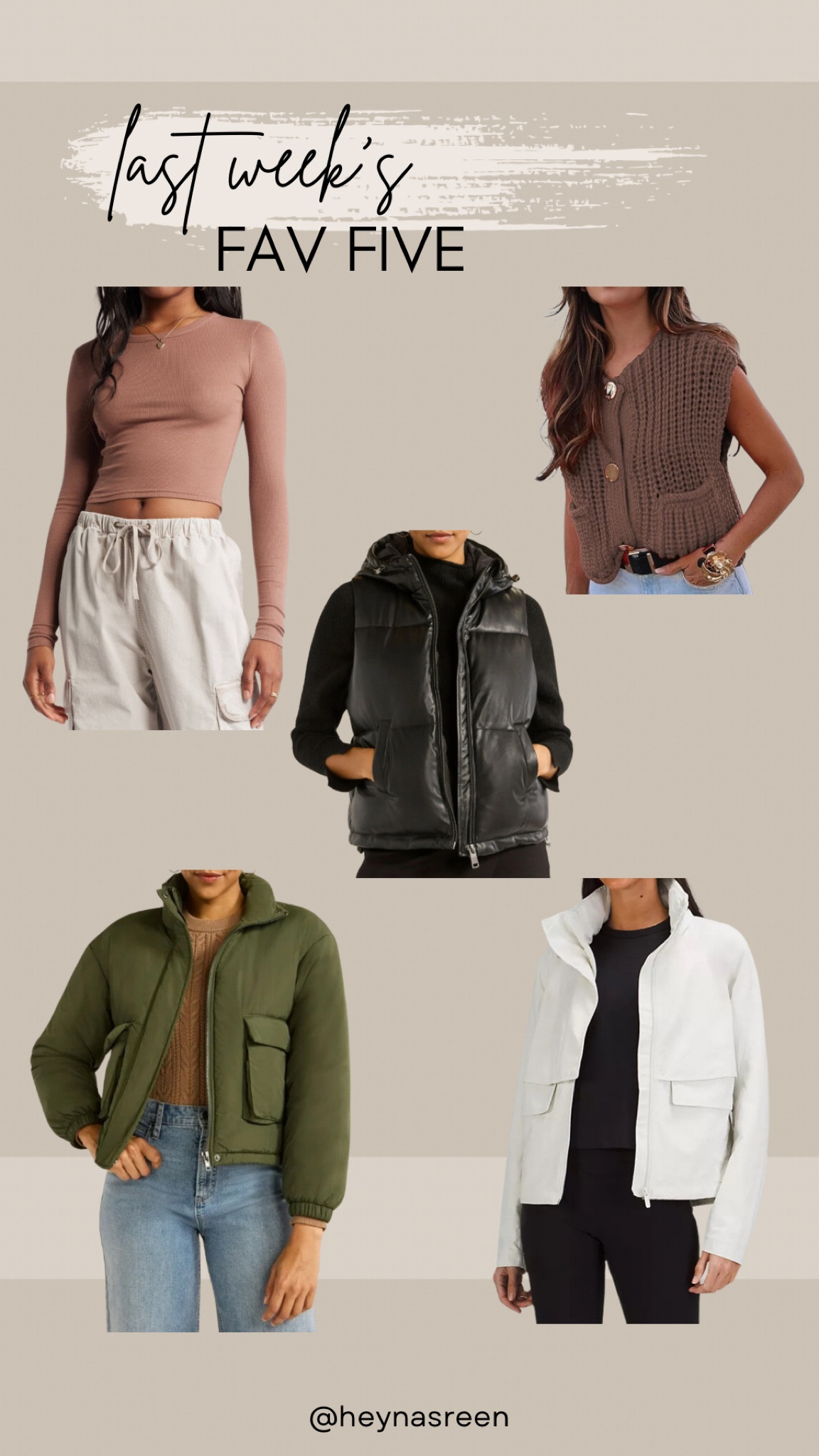 Last week’s 5 favorite items 