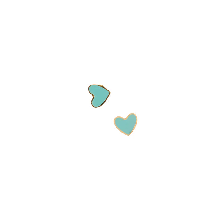 Enamel Heart Stud Earring | Pip Pop Post