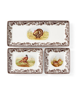 Spode Woodland 3 Pc. Nesting Tray Set - Macy's | Macy's