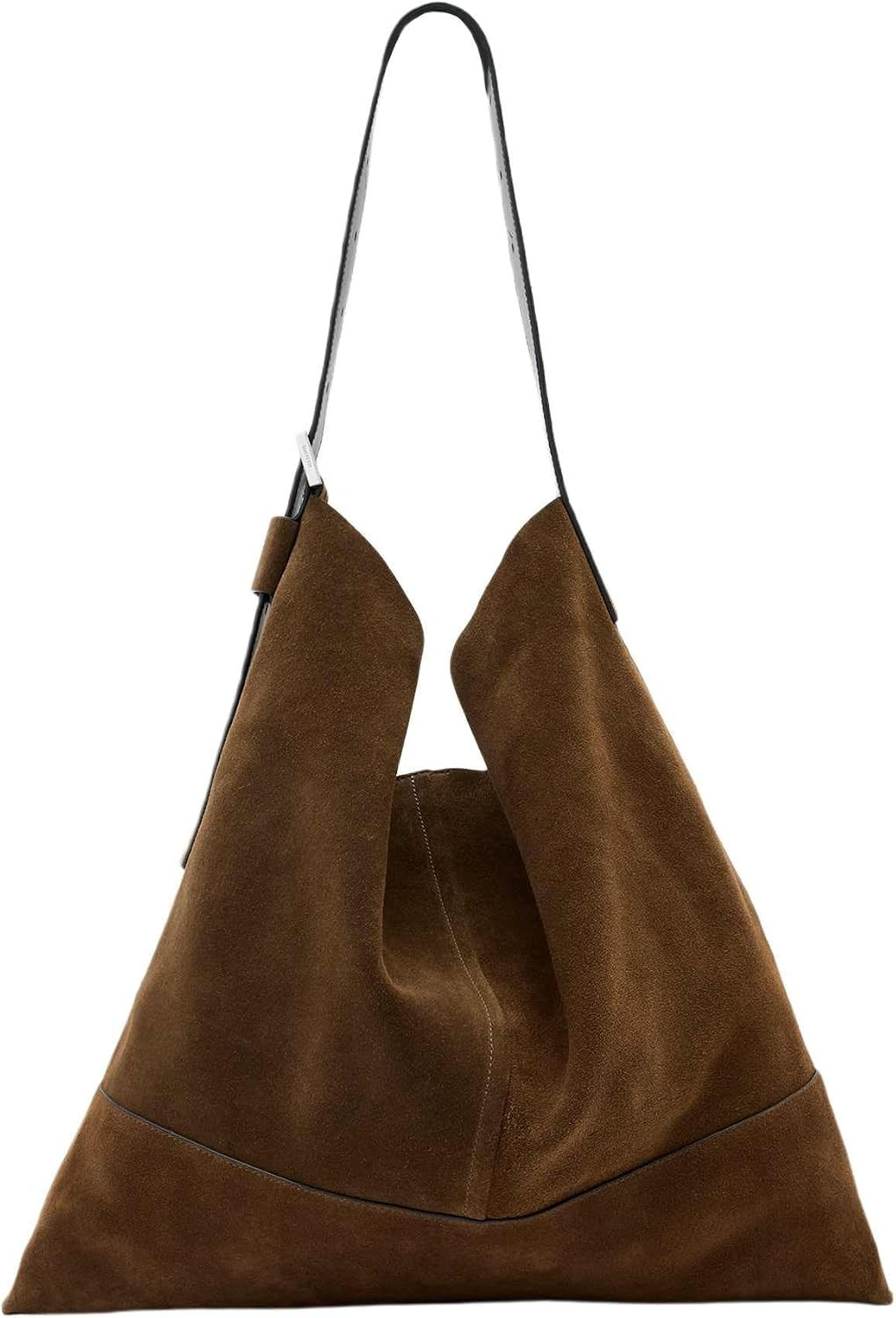 AllSaints Asha Suede Shldr, Fango Brown | Amazon (US)