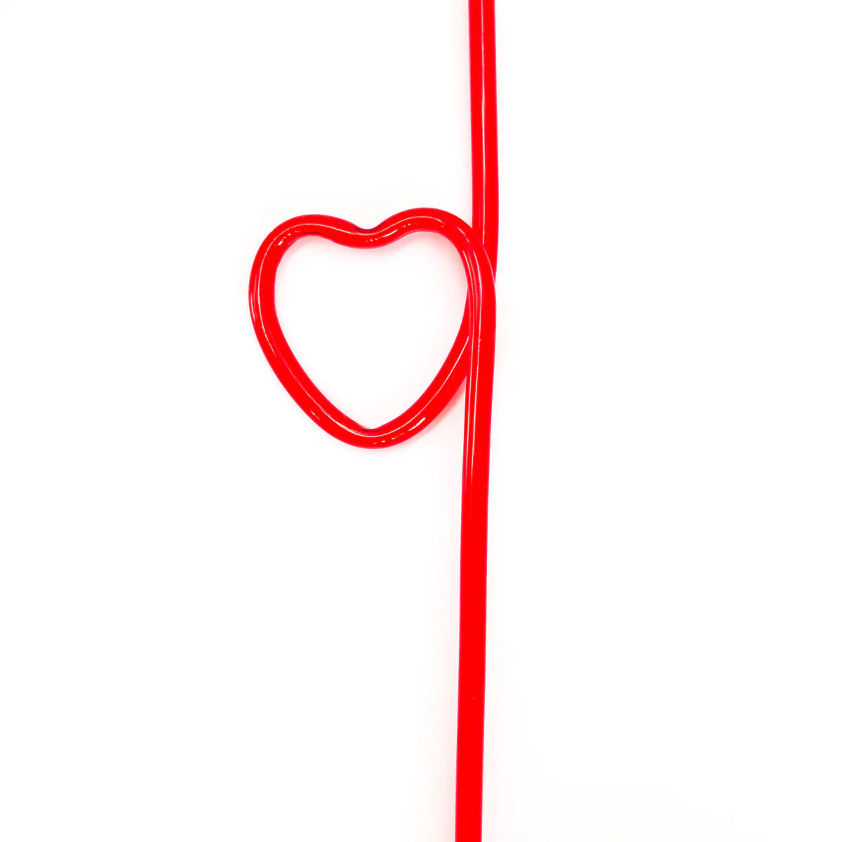 Red Heart Shaped Silly Straws | Ellie and Piper