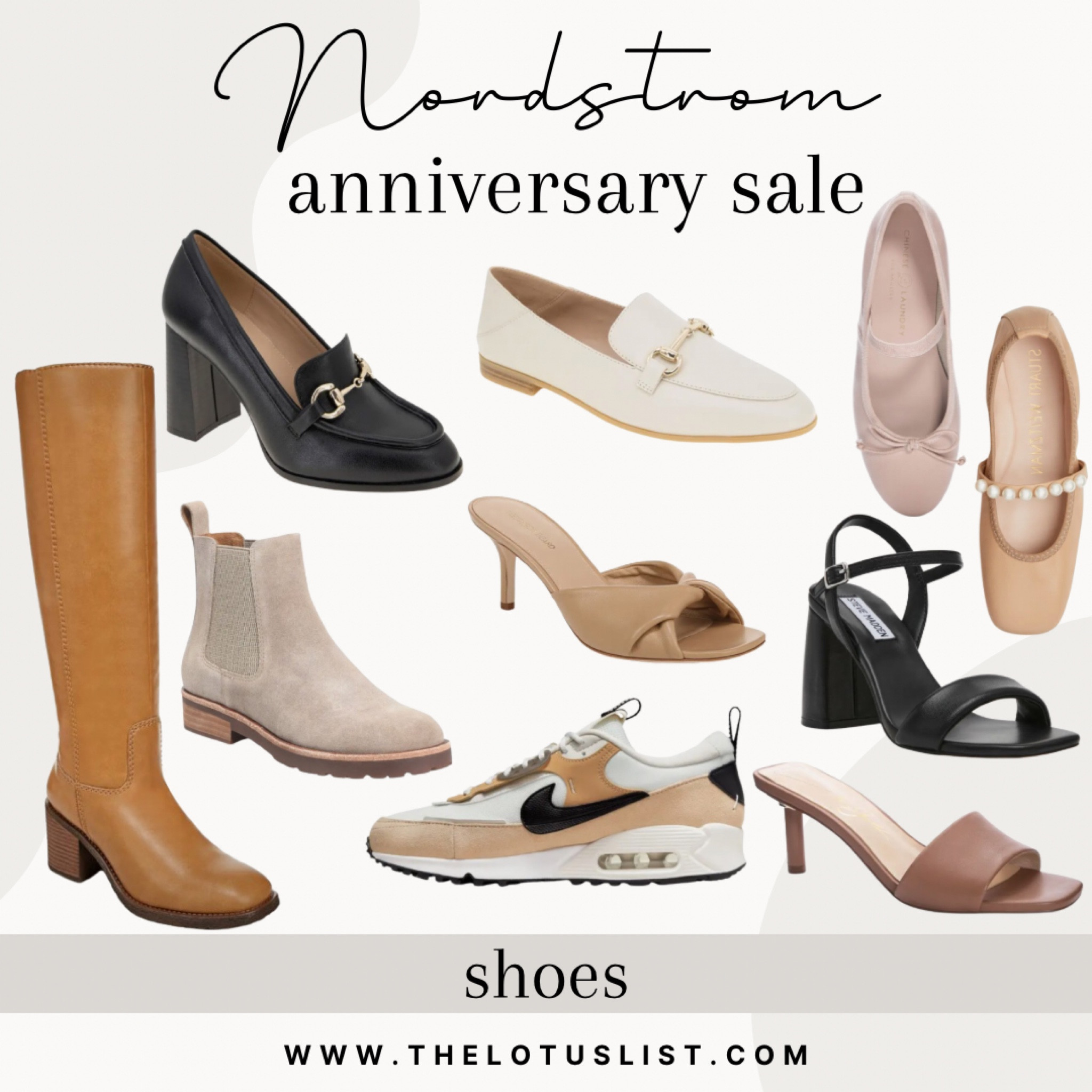 Nordstrom Anniversary Sale - Shoes

LTKSeasonal / ltkfindsunder100 / ltkfindsunder50 / LTKsalealert / LTKstyletip / LTKworkwear / Nordstrom / nsale / Nordstrom sale / Nordstrom sale alert / Nordstrom anniversary sale / shoes / shoes sale / boots / designer shoes / luxury shoes / ankle boots / thigh high boots / nike shoes / Nikes / Nike / tennis shoes / sneakers / Nike sneakers / ballet flats / heels / high heels / neutral shoes / neutral styles / neutral fashion / black shoes / brown shoes / white shoes 

#LTKSummerSales #LTKxNSale #LTKShoeCrush