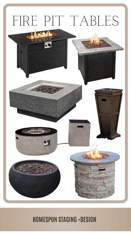 Fire pit tables to warm up those outdoor spaces. 🔥 

#LTKSeasonal #LTKParties #LTKHome