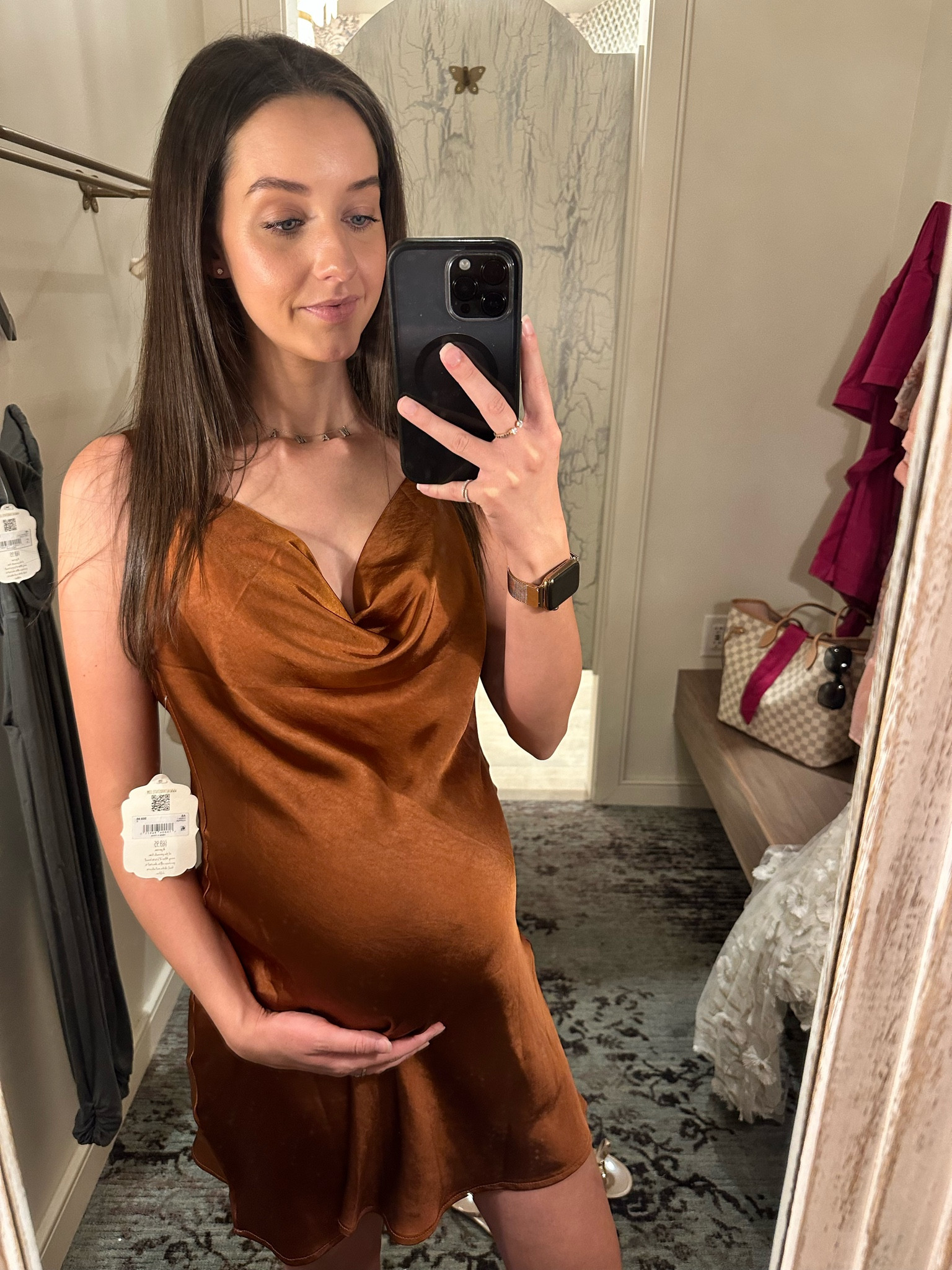 Satin dress in shade copper 

#LTKunder100 #LTKstyletip #LTKbump