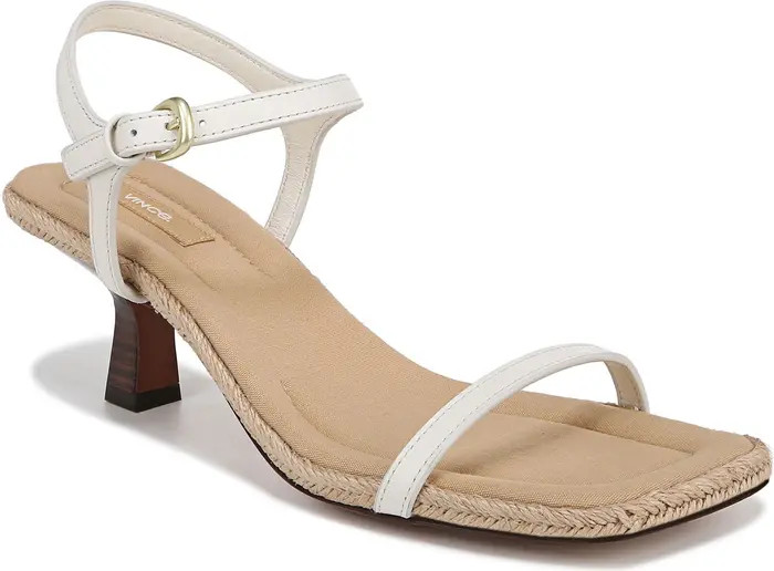 Vince Coco Ankle Strap Espadrille Kitten Heel Sandal (Women) | Nordstrom | Nordstrom
