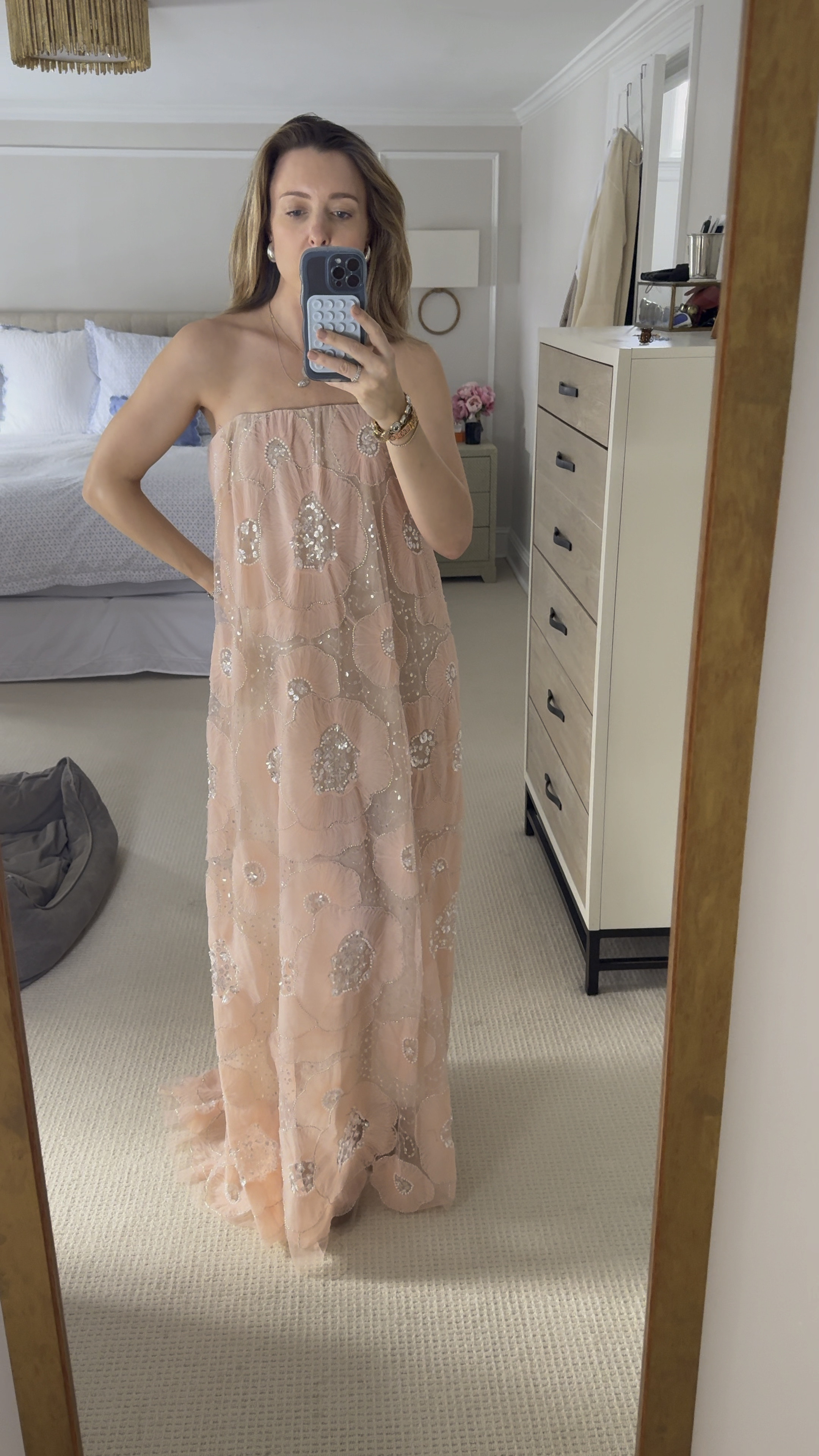 When the invitation calls for resortwear Black Tie. Love the unexpected shape, movement, embellishment (and bump-friendliness) of this Helsi gown ✨✨

#LTKstyletip #LTKparties #LTKbump