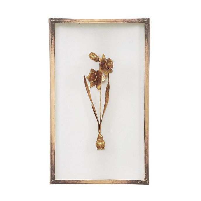 Fleur de Tole Gold Wall Décor | Ballard Designs, Inc.