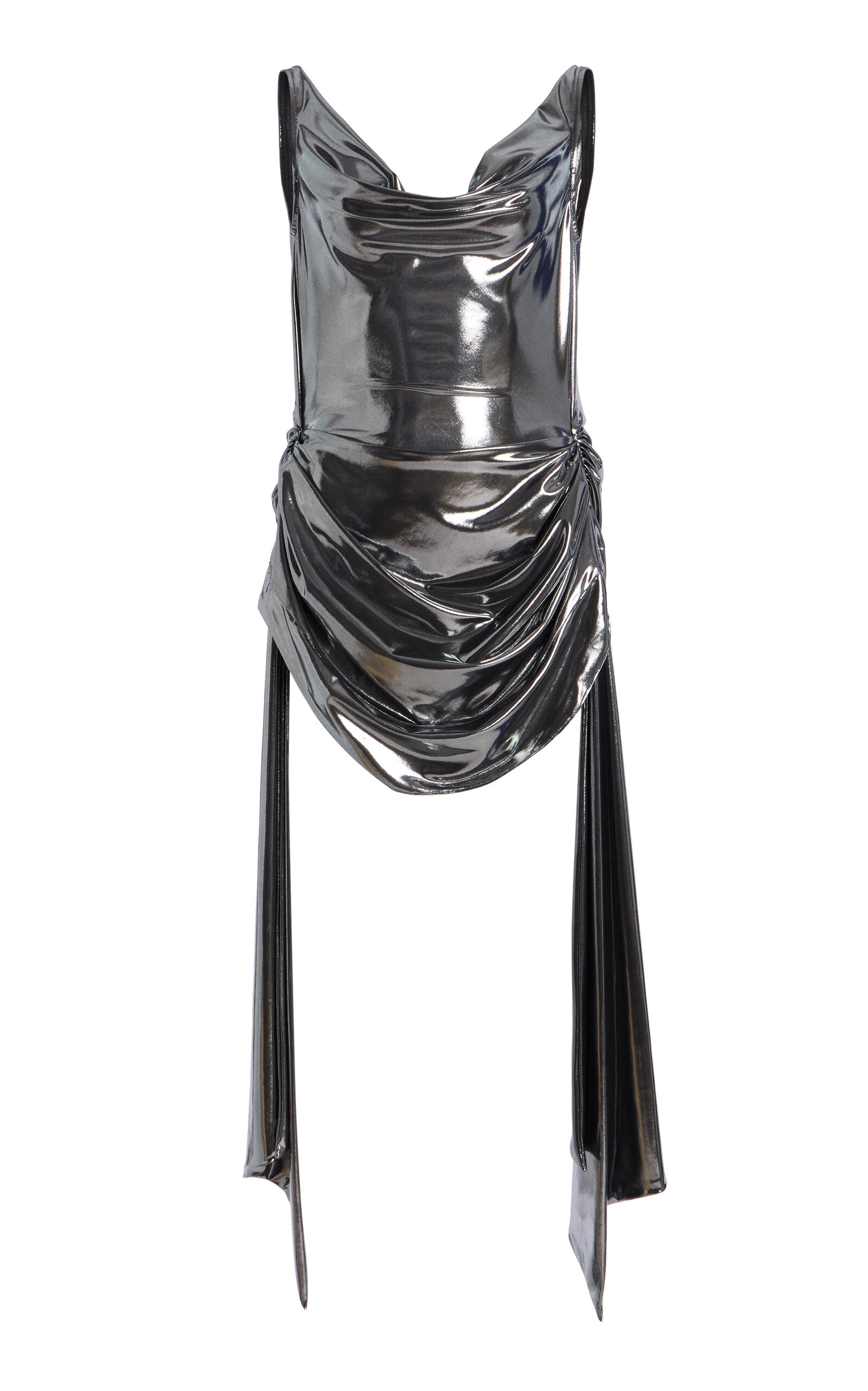 Draped Metallic Mini Dress | Moda Operandi (Global)