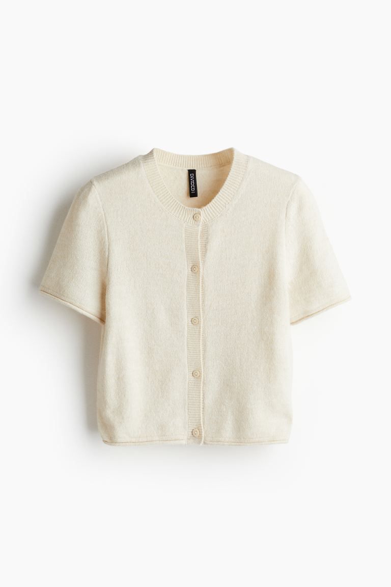 Short-sleeved Fine-knit Cardigan | H&M (US + CA)