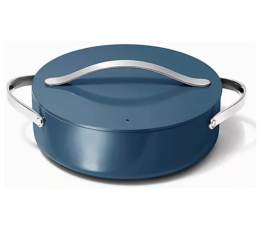 Caraway 6qt Nonstick Ceramic Rondeau Pan with Lid - QVC.com | QVC