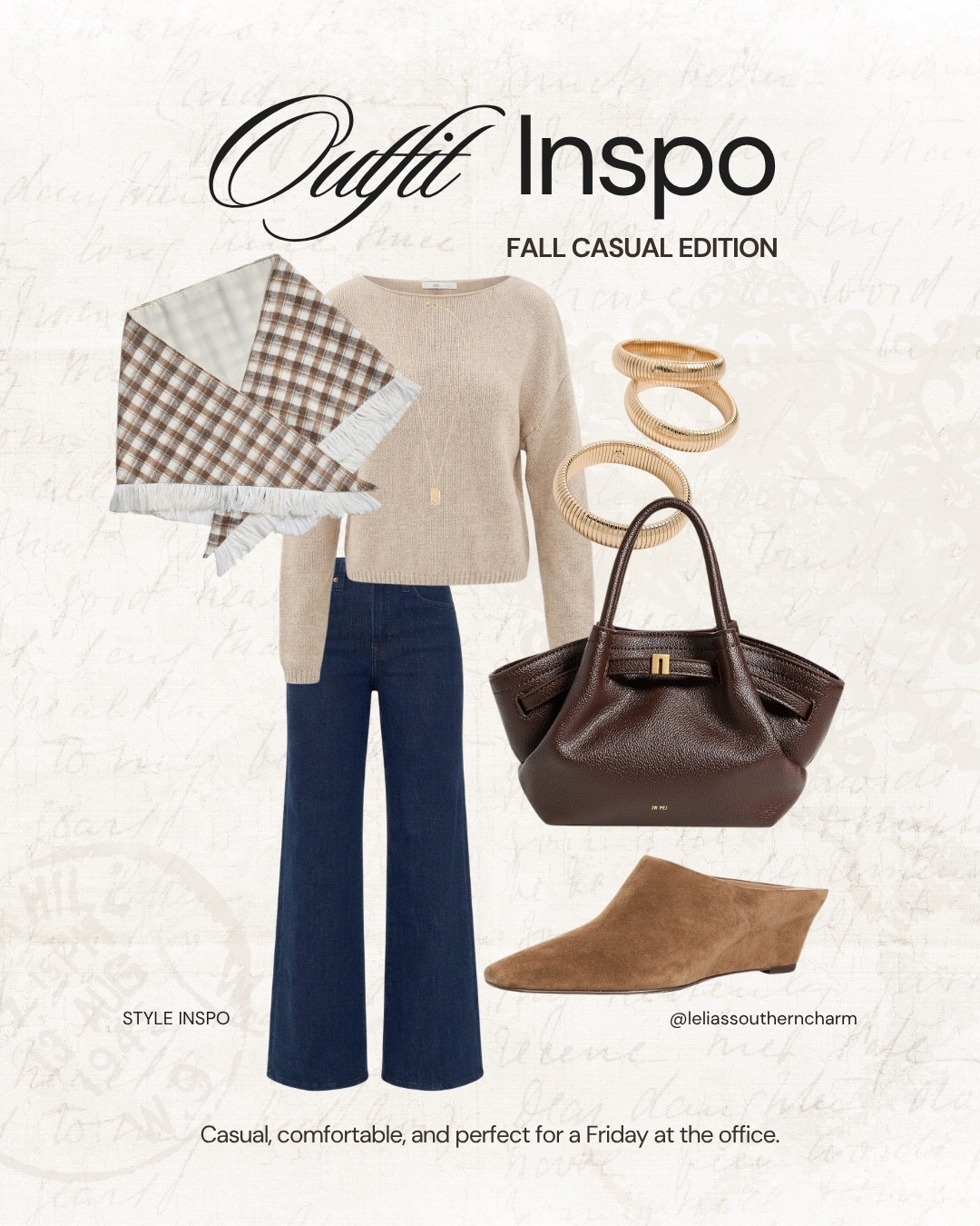 What I would wear on a casual Friday to the office! High rise Dark denim is trending this season but to me it’s always been a must have in my closet!