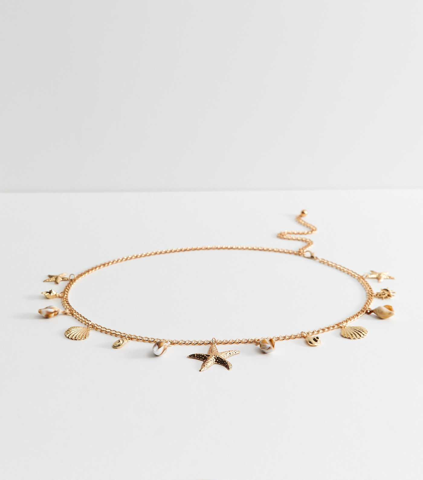 Gold Tone Starfish Chain Belt  | New Look | New Look (UK)