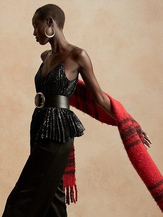 Sequin Pleated Camisole | Banana Republic (US)