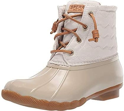 Sperry Women's Saltwater Chevron Quilt Nylon Boots | Amazon (US)